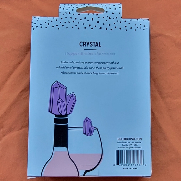 Crystal Stopper and Charm Set. Unopened/Unused - Picture 2 of 2